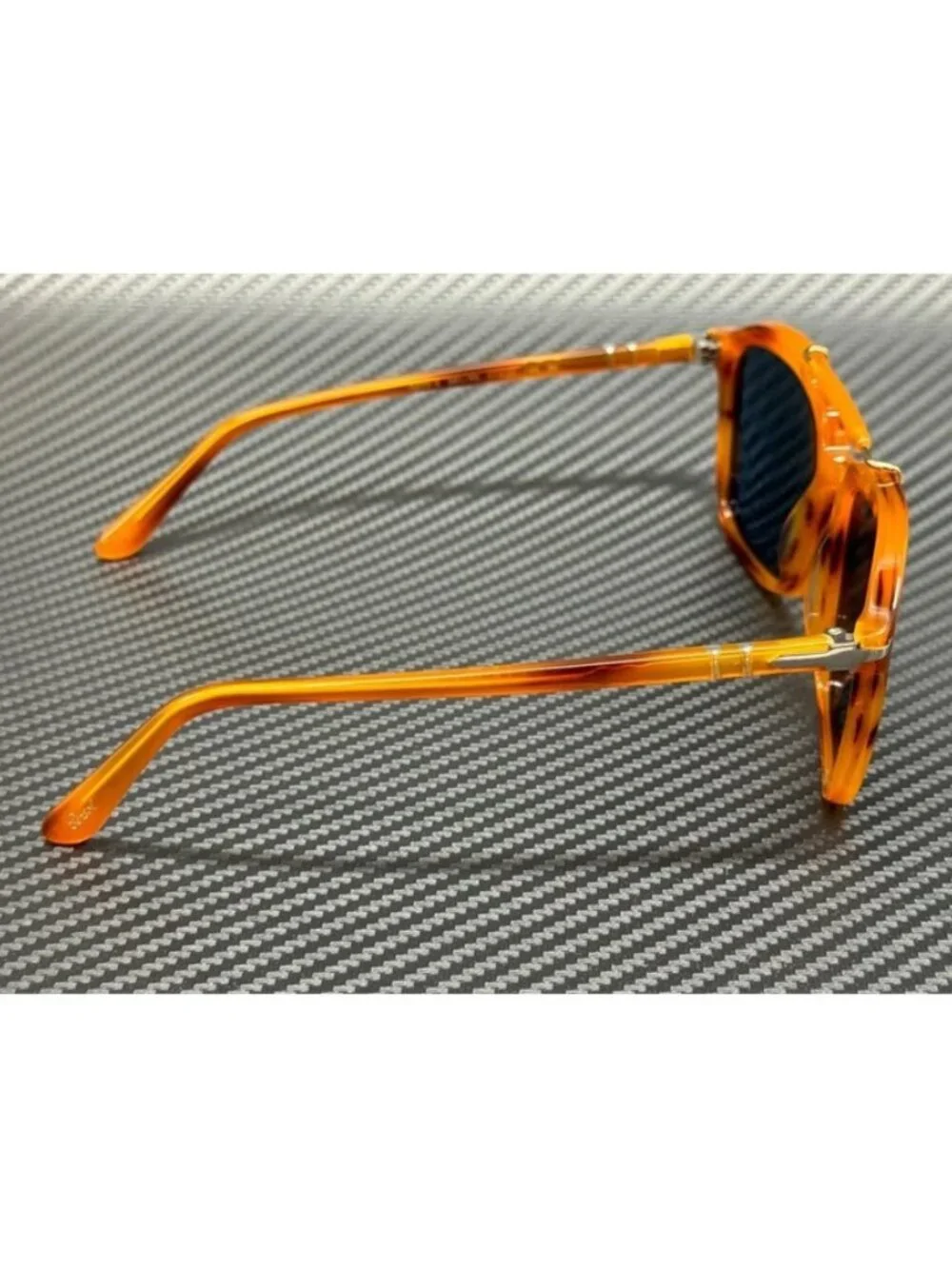 New Persol Men Striped Brown Sunglasses 55-20-140
